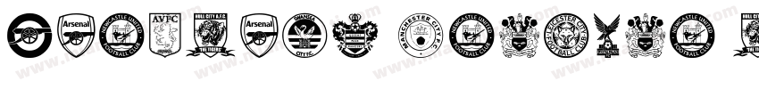 Barclays Premier League Font字体转换
